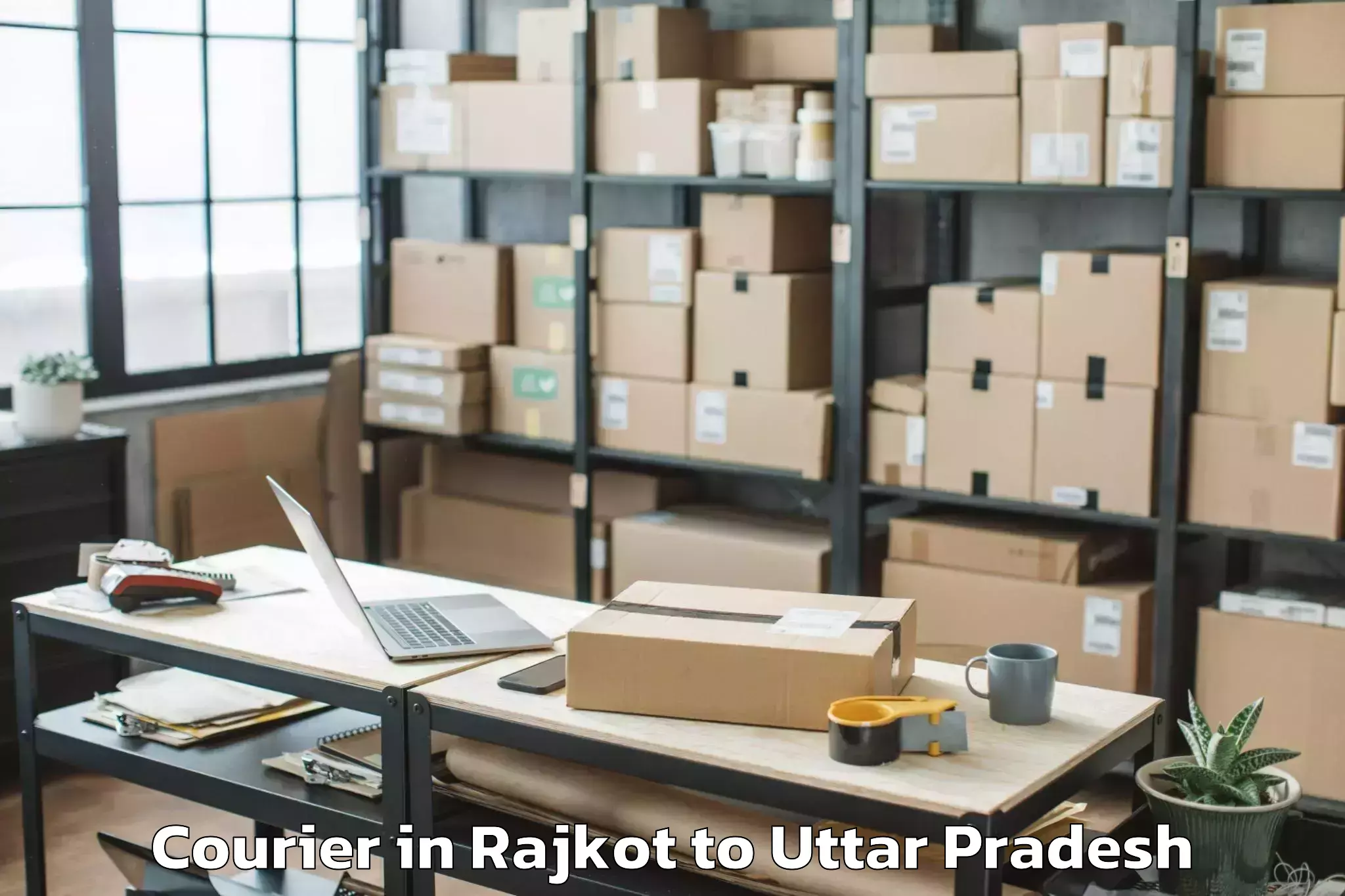 Rajkot to University Of Lucknow Lucknow Courier Booking